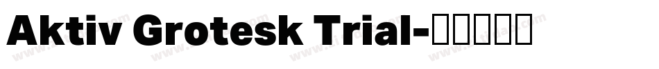 Aktiv Grotesk Trial字体转换